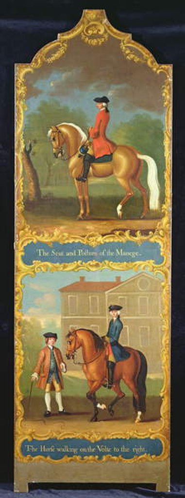 Detail of The Seat and Posture of the Manege and The Horse Walking on the Volte to the Right by Thomas of Pall Mall