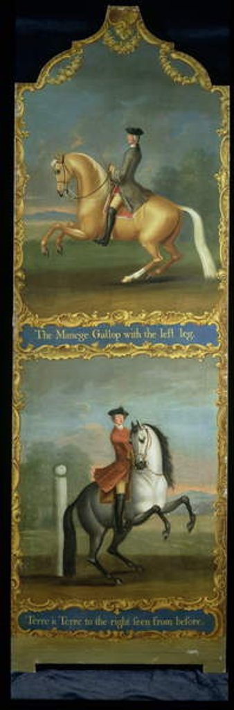 Detail of The Manege Gallop or Carriere and Terre a Terre to the Right seen from Before by Thomas of Pall Mall