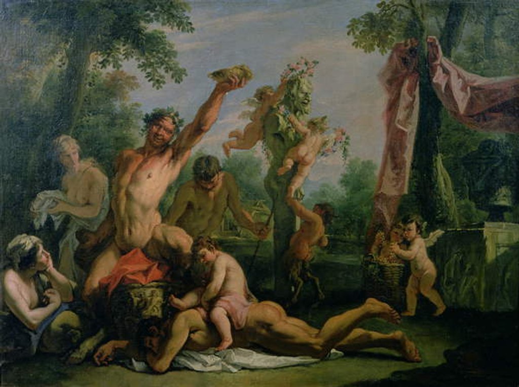 Detail of Bacchanalia by Sebastiano Ricci