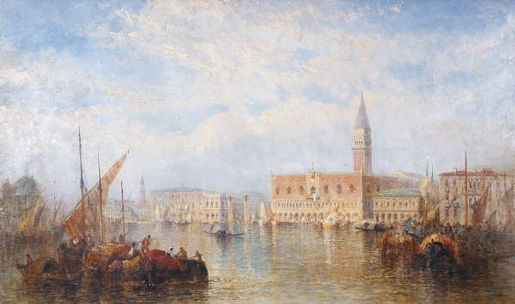 Detail of View of the Palazzo Ducale, Venice by J. Vivian