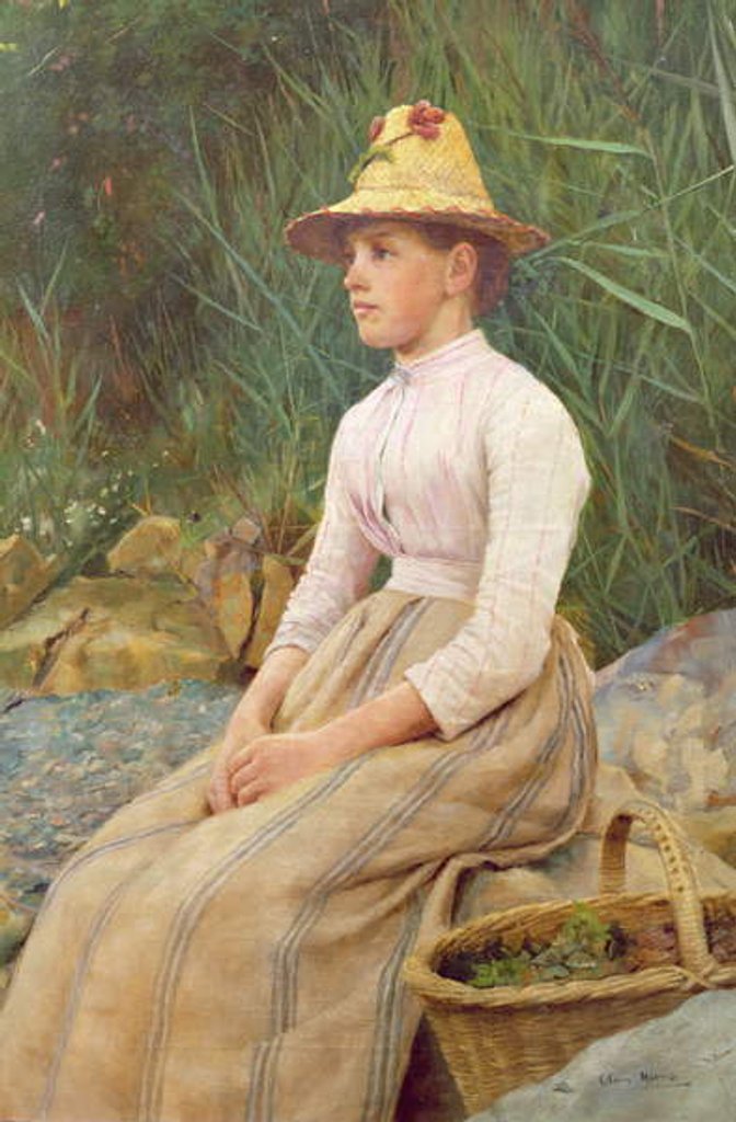 Detail of Seated Lady by Edwin Harris