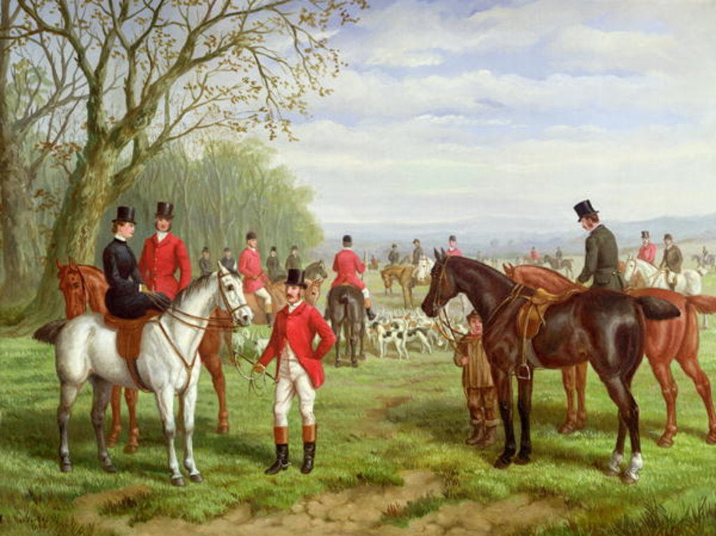 Detail of The Meet by Edward Benjamin Herberte