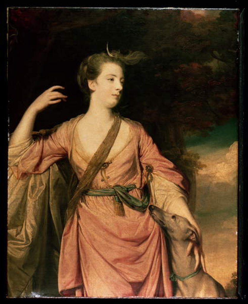 Detail of Lady Dawson c.1763 by Joshua Reynolds