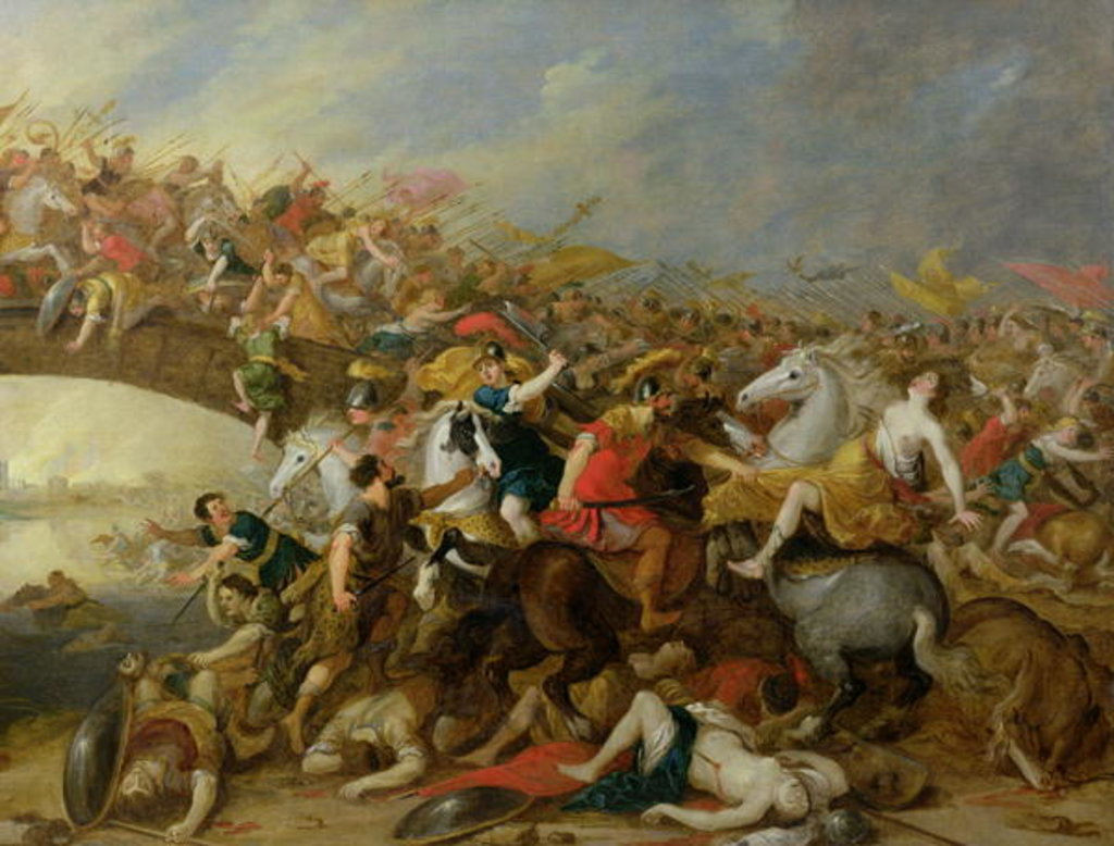 Detail of The Battle between the Amazons and the Greeks by Pauwel Casteels