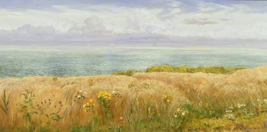 Detail of Summer on the Cliffs, 1891 by John Brett