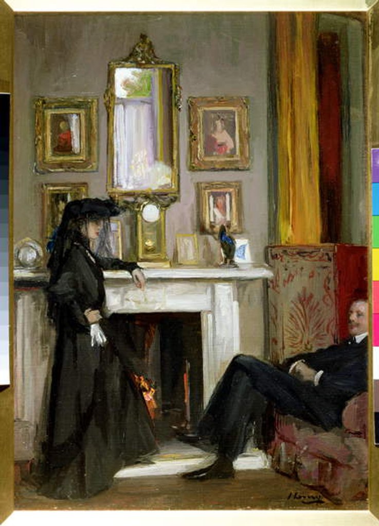 Detail of The Grey Drawing Room, Tangiers by John Lavery