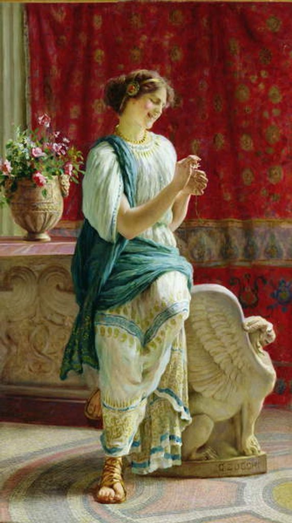 Detail of Roman Girl by Guglielmo Zocchi