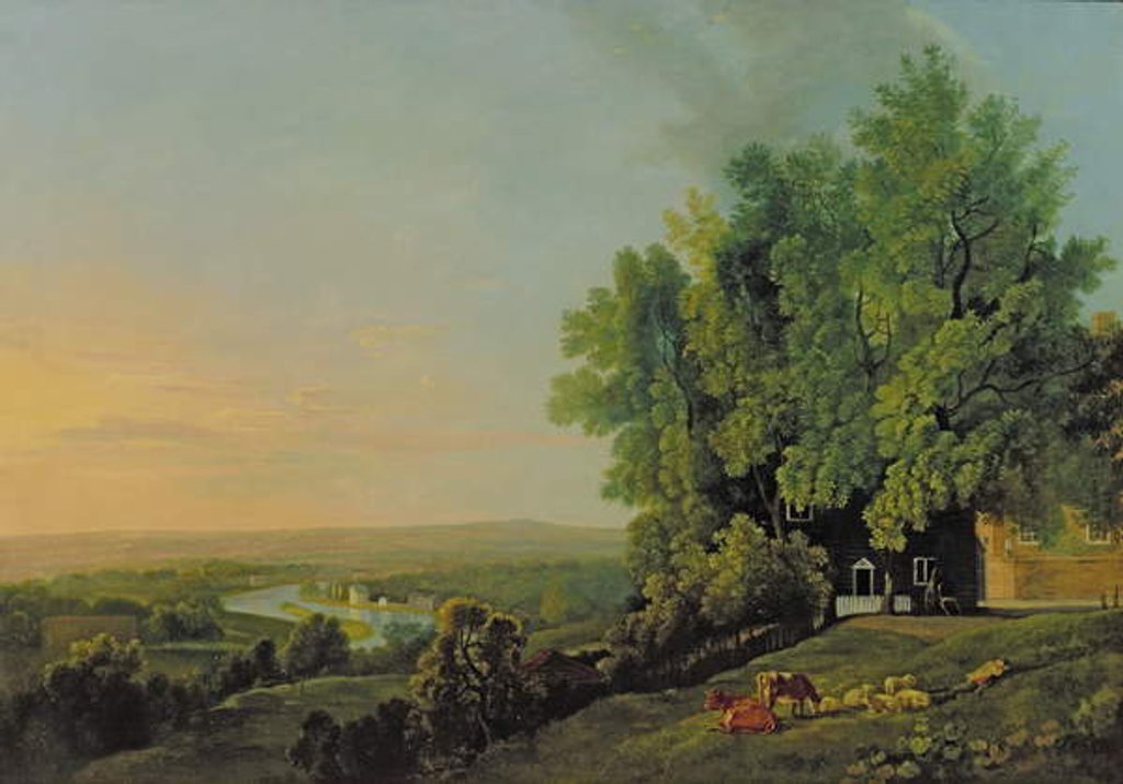 Detail of View from Richmond, c.1790 by George Baratt