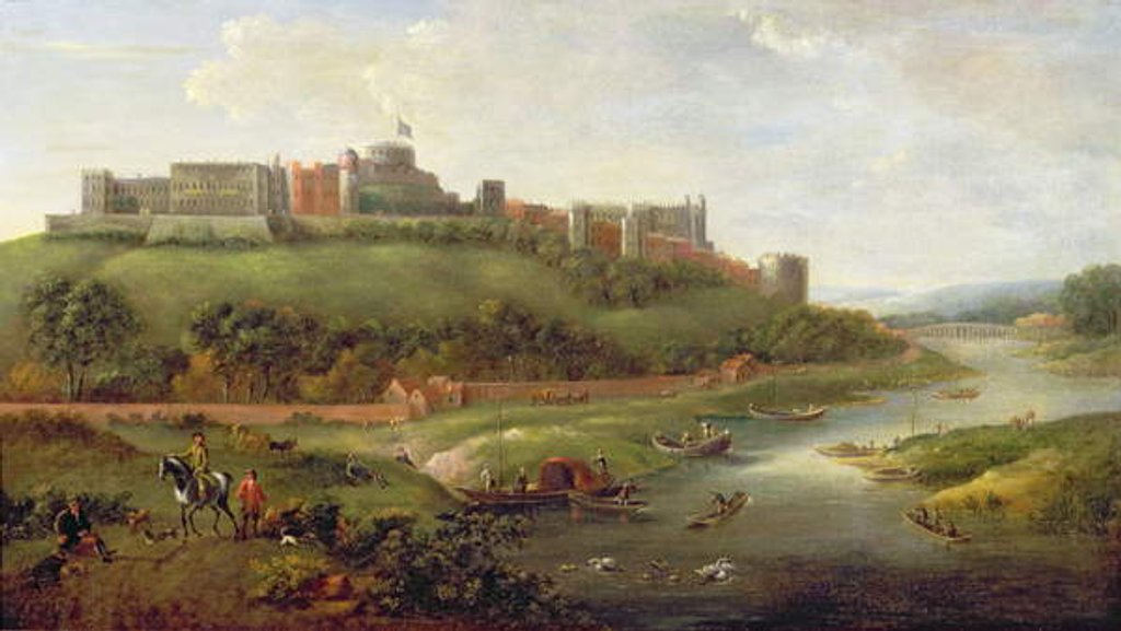 Detail of Windsor Castle by Hendrick Danckerts