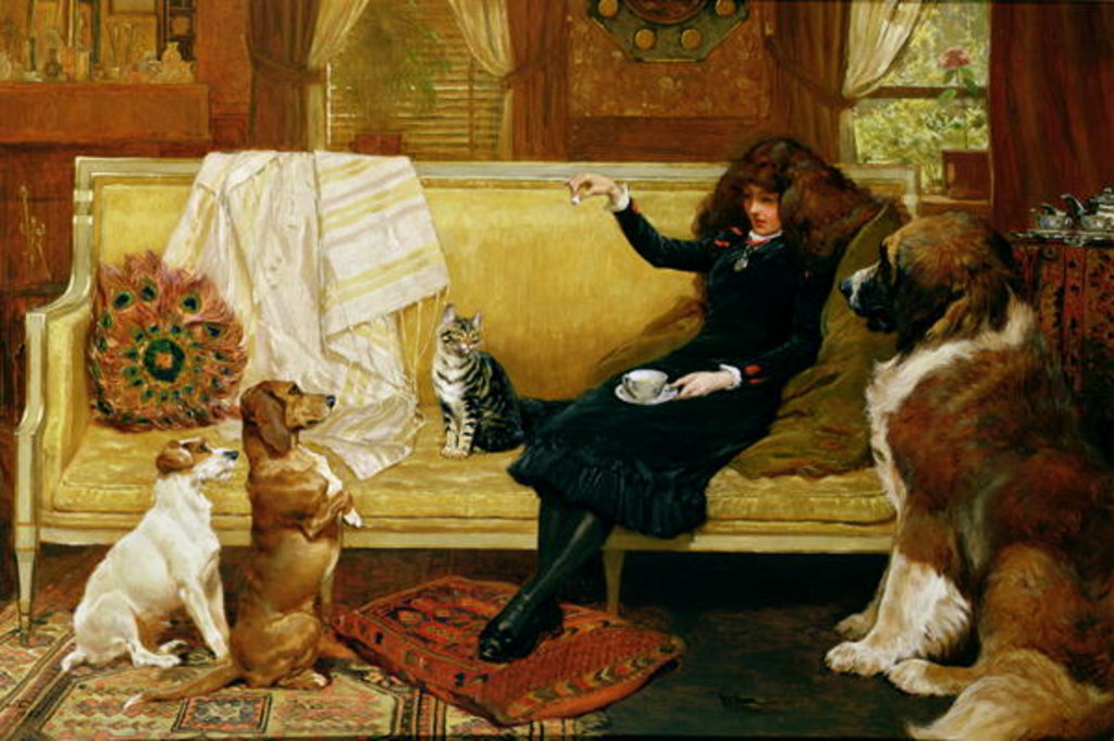 Detail of Teatime Treat, 1883 by John Charlton