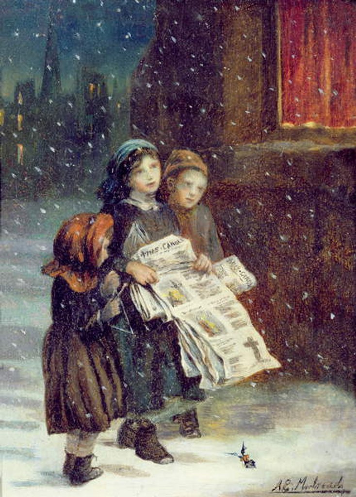 Detail of Carols for Sale by Augustus Edward Mulready