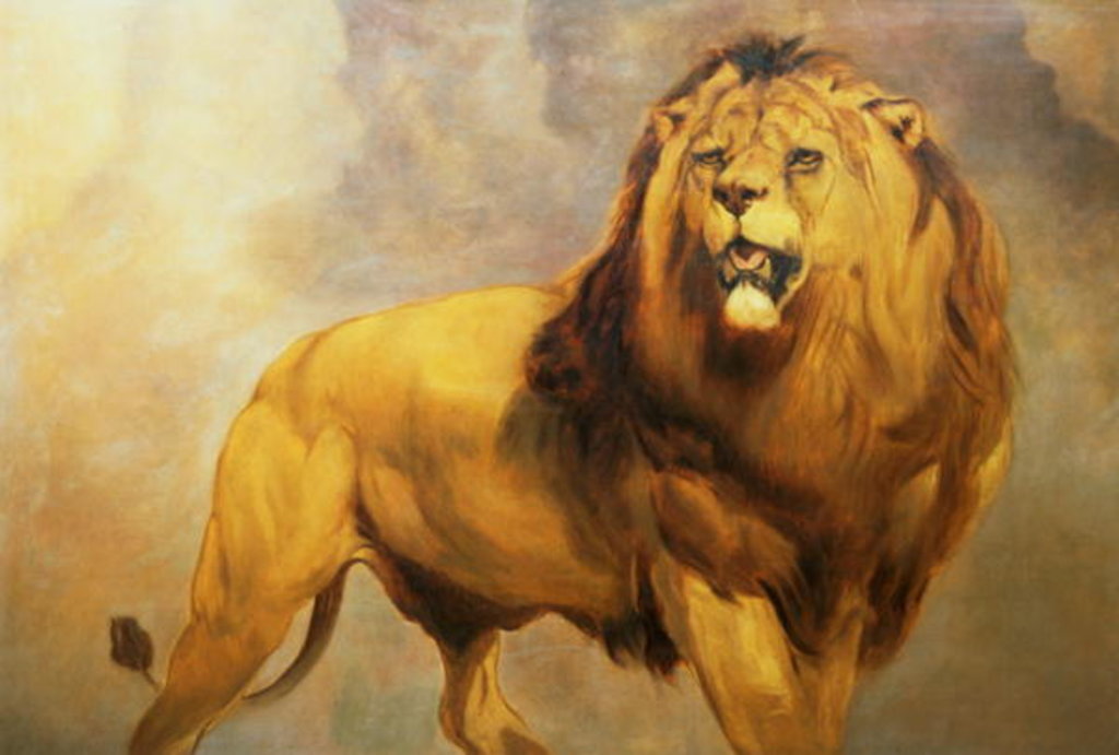 Detail of Lion by William Huggins