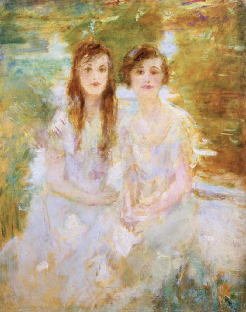 Detail of Study of two young girls by Ambrose McEvoy
