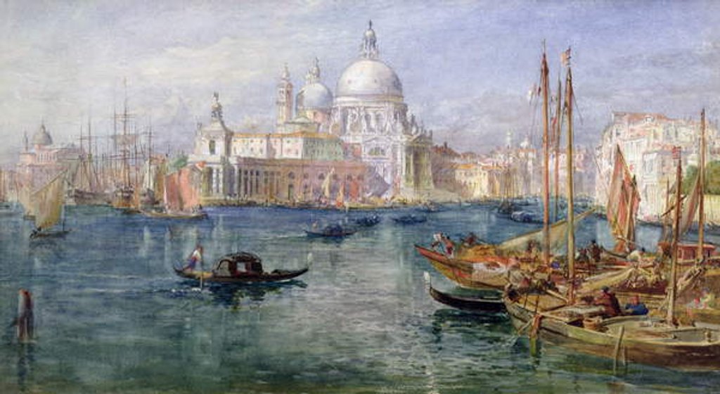 Detail of St. Maria della Salute, Venice by Edward Angelo Goodall
