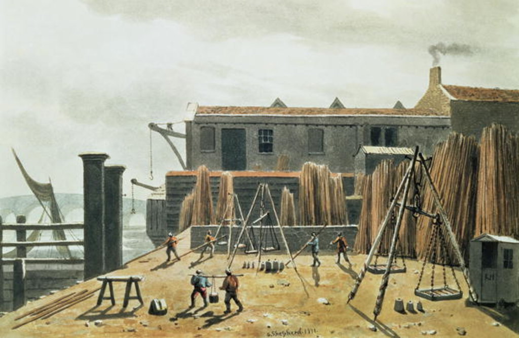 Detail of Steelyard, 1811 by George Shepherd
