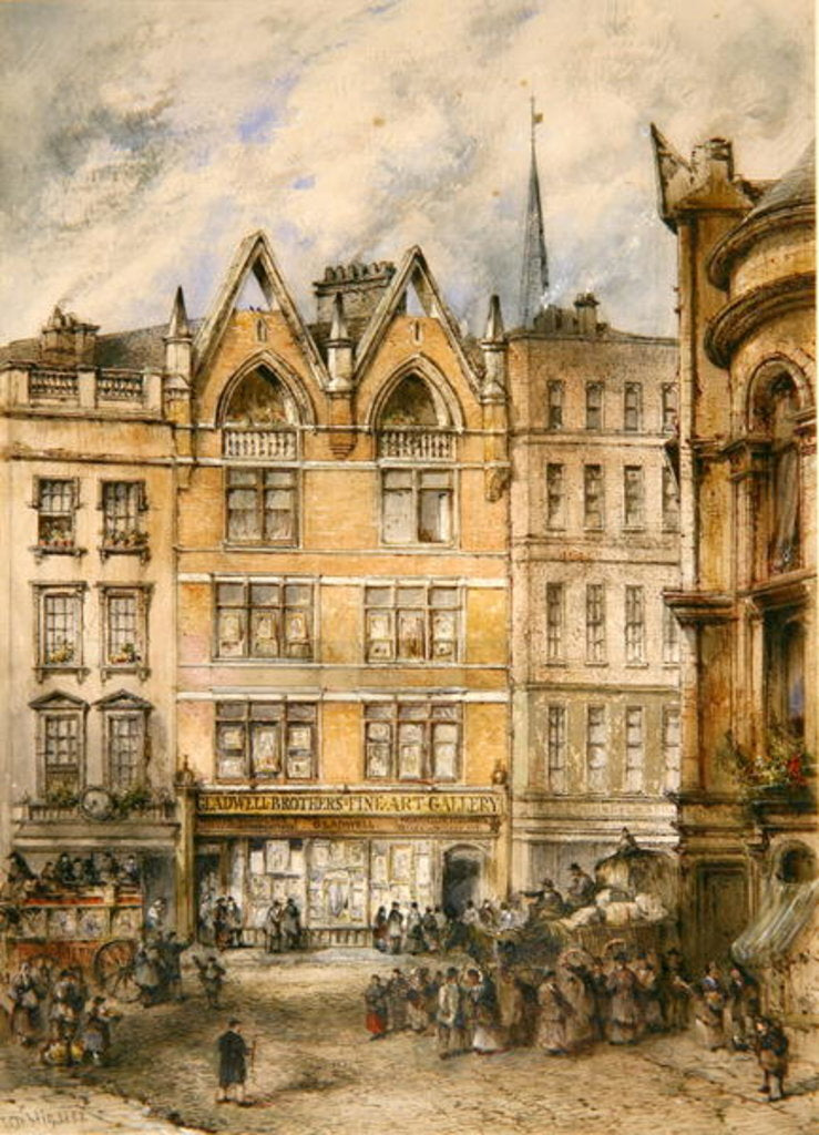 Detail of View of Gracechurch Street, 1882 by Thomas Colman Dibdin