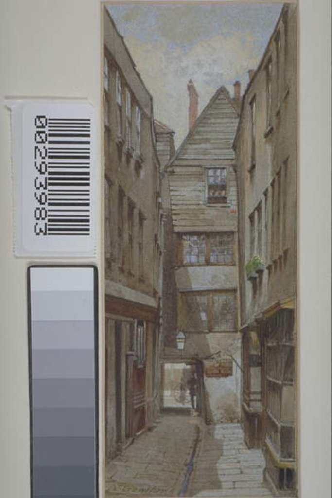 Detail of View of the York Coffee House, Bishop's Court, Chancery Lane, c.1880 by John Crowther