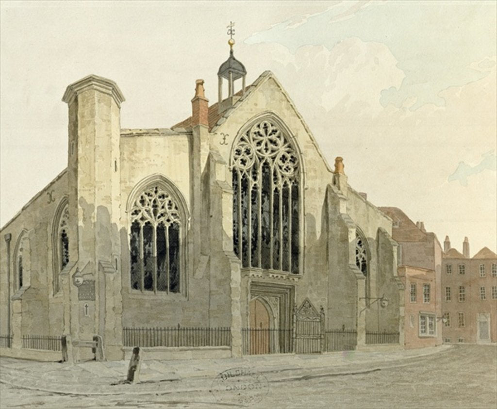 Detail of Austin Friars Church, Broad Street by English School