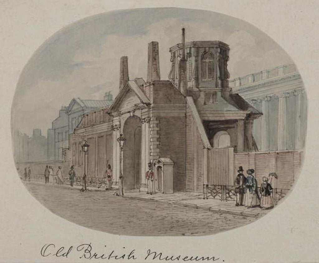 Detail of British Museum, 1850 by James Findlay