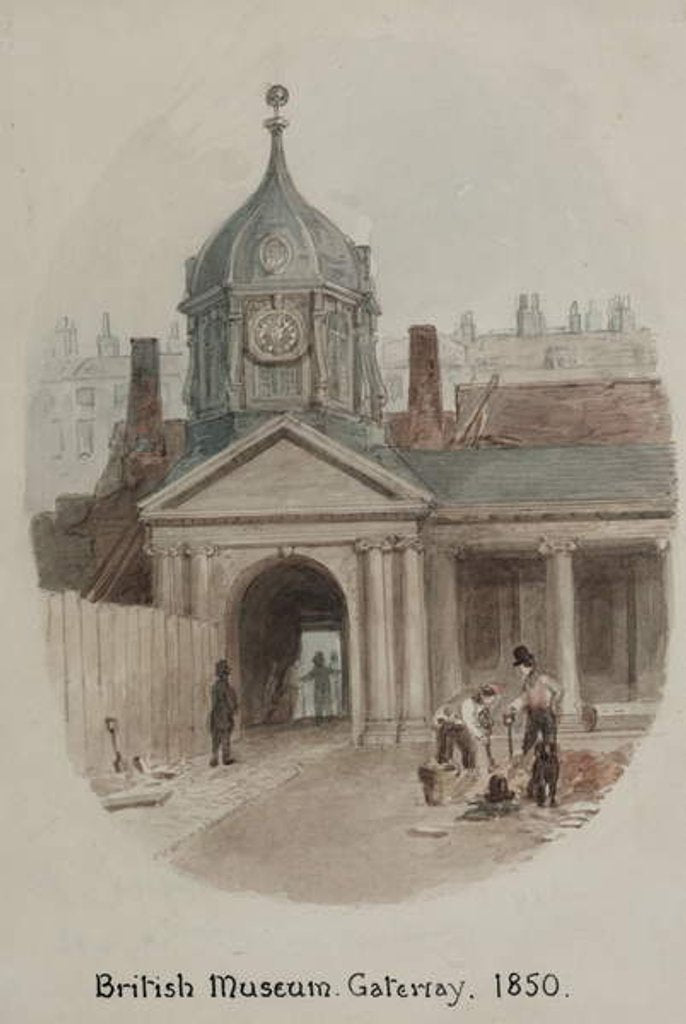 Detail of British Museum, 1850 by James Findlay