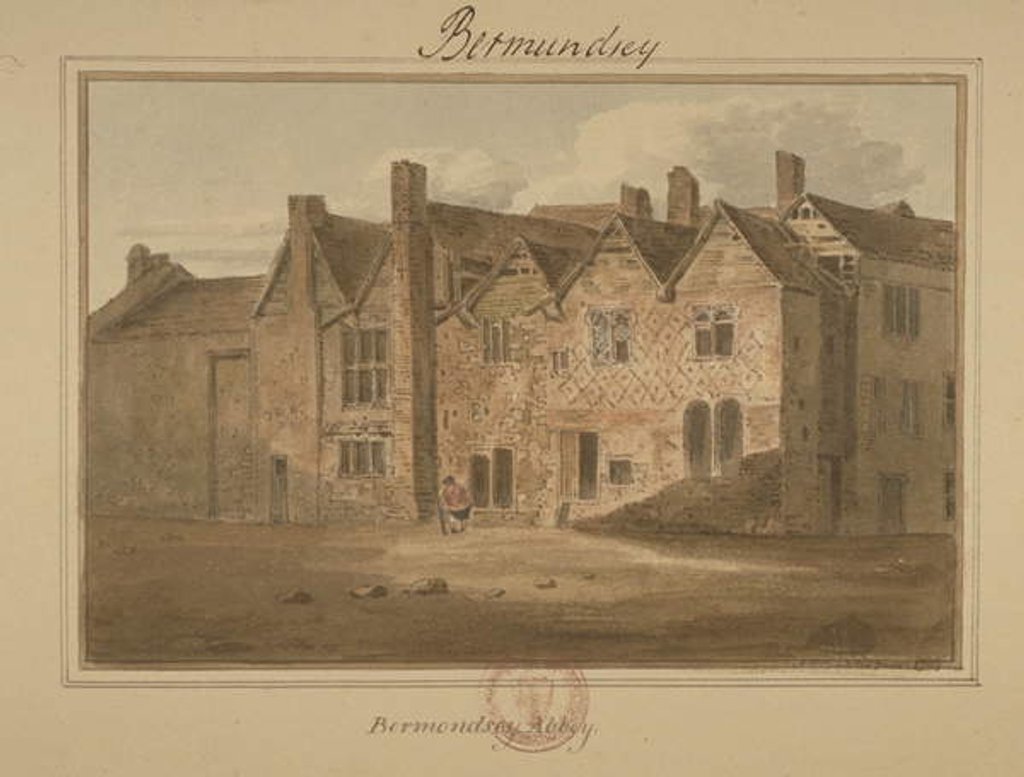 Detail of Abbey of St Saviour, Bermondsey, 1809 by English School