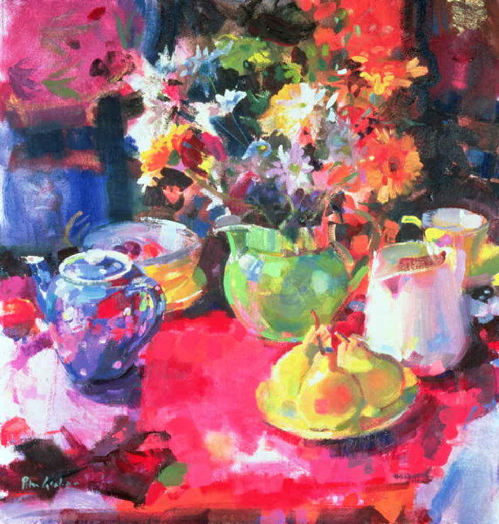 Detail of Three Pears by Peter Graham