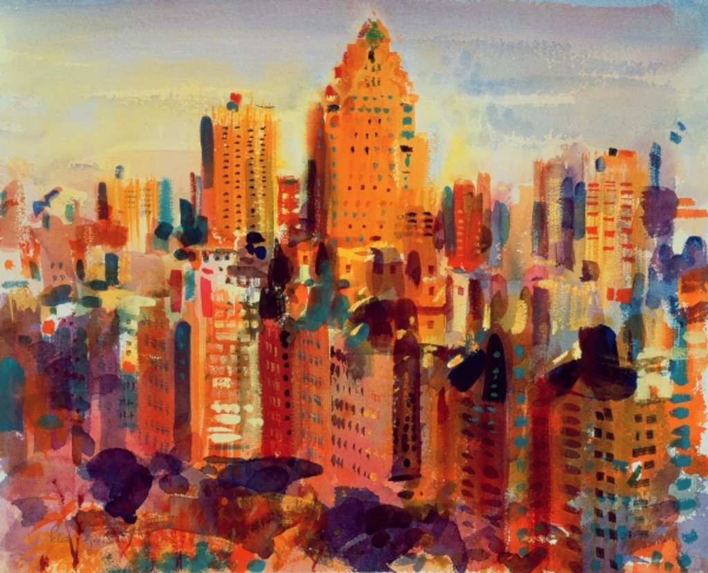 Detail of Upper Manhattan, 2000 by Peter Graham