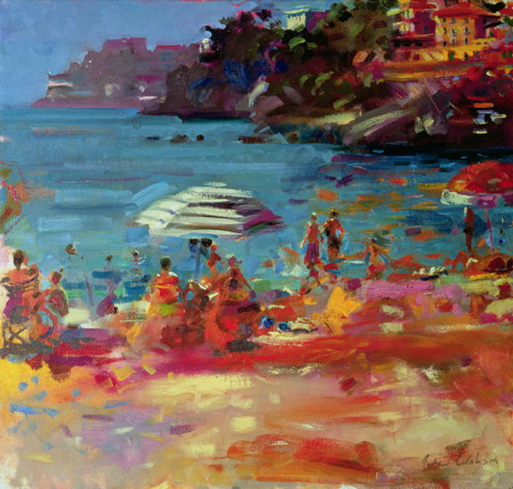 Detail of Monaco Coast, 2000 by Peter Graham