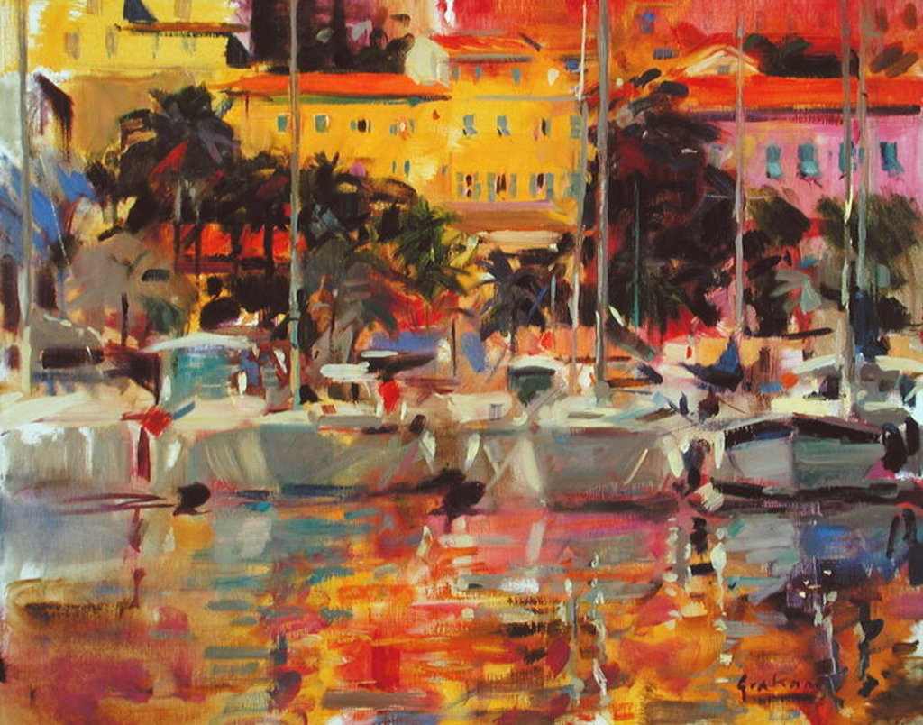 Detail of Golden Harbour Vista by Peter Graham
