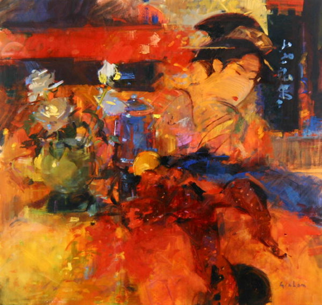 Detail of Summer Roses by Peter Graham