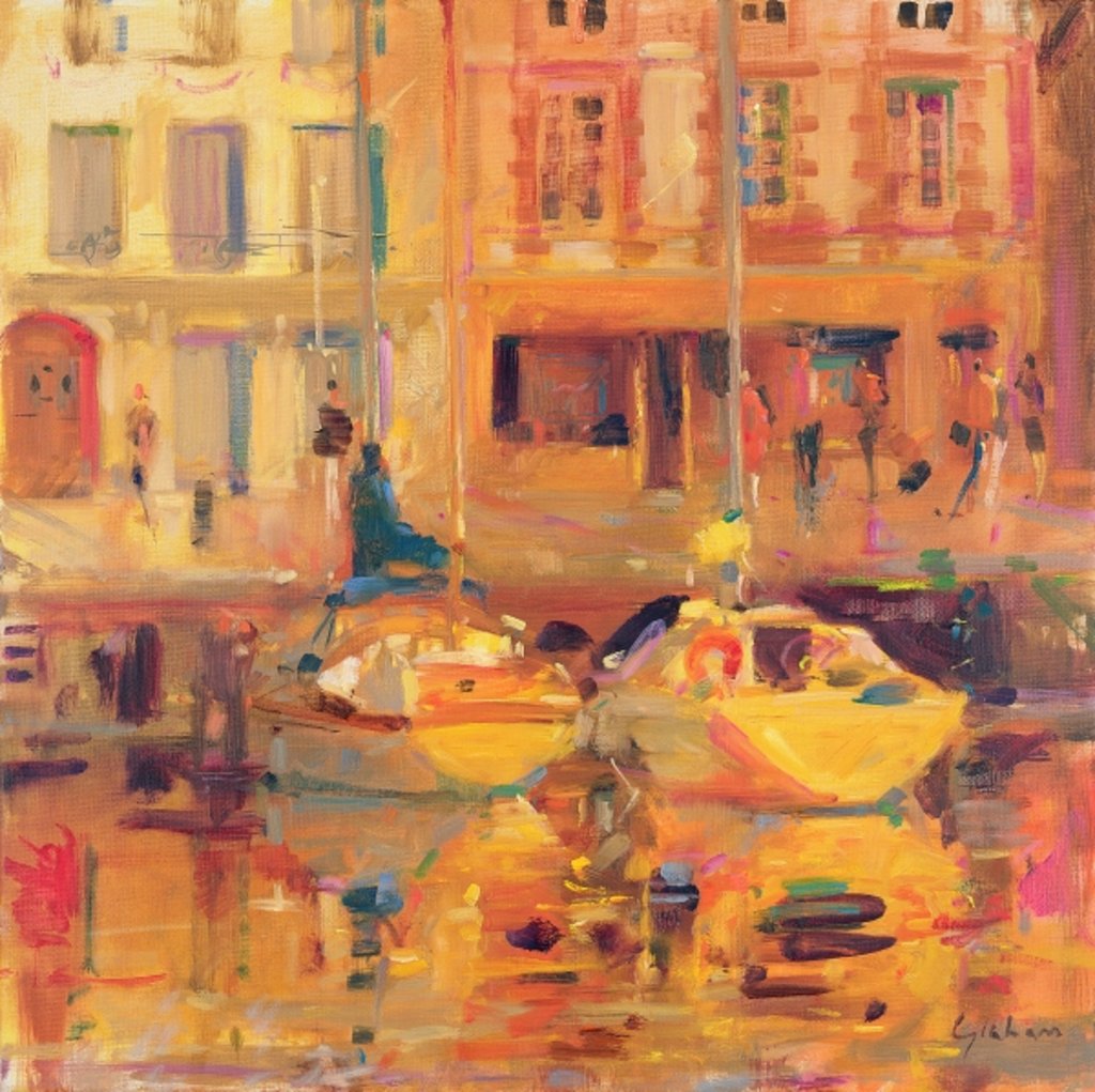 Detail of Les Deux Bateaux by Peter Graham