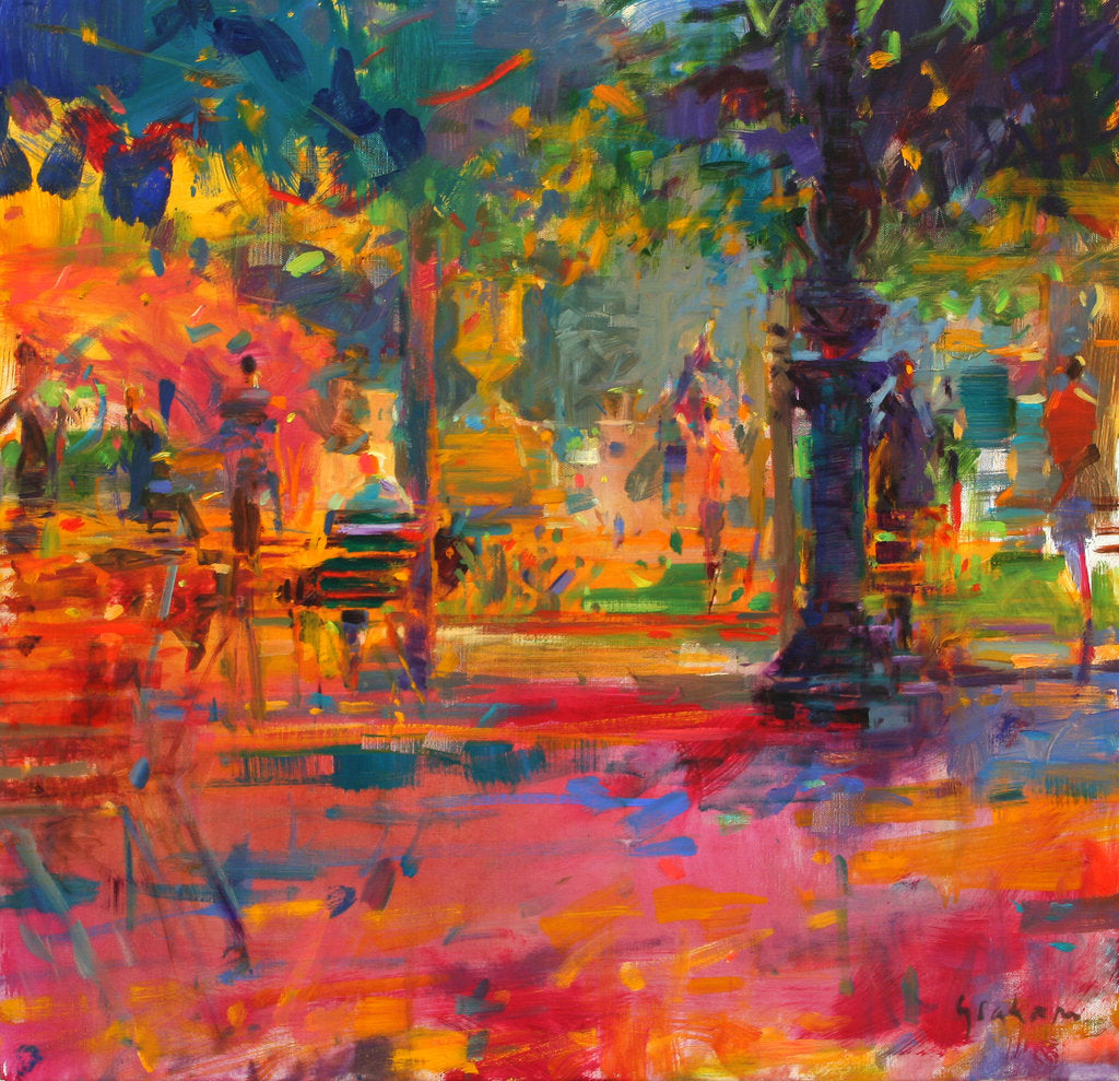 Detail of La Terrasse du Jardin by Peter Graham