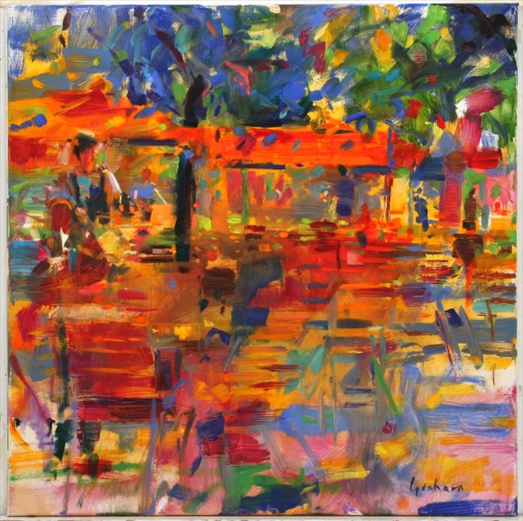 Detail of Falling Leaves, Paris by Peter Graham