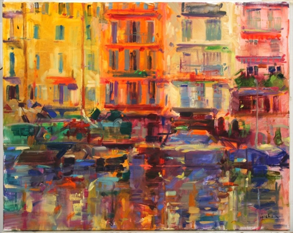 Detail of Grand Harbour, Cannes by Peter Graham