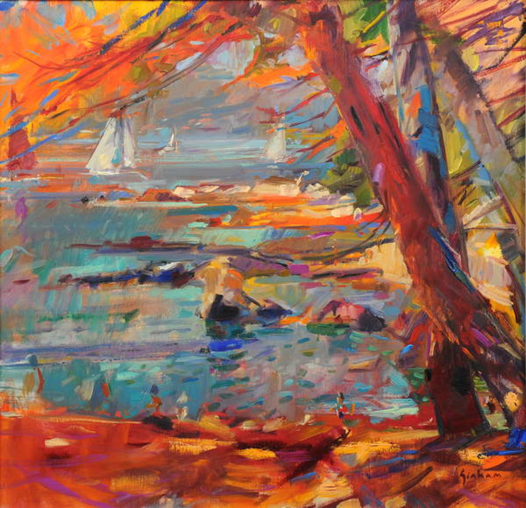 Detail of Les Iles de Lerins by Peter Graham