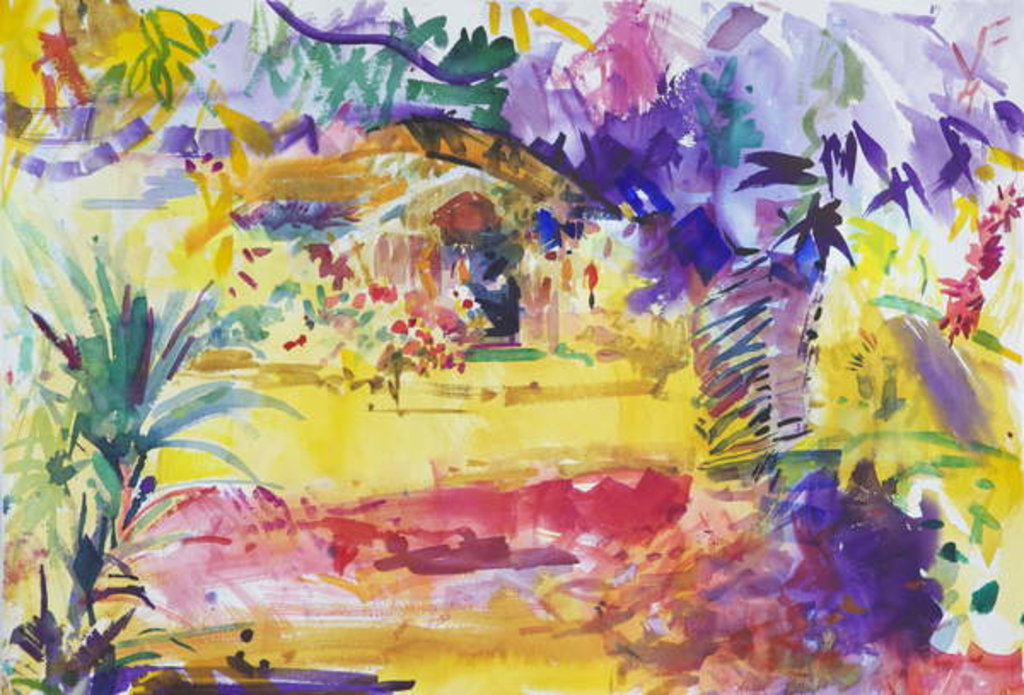 Detail of Gauguin's Garden, 2011 by Peter Graham