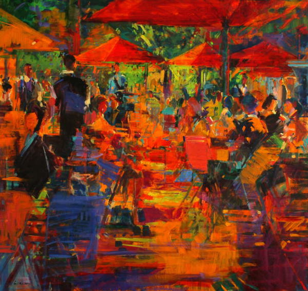 Detail of Le Grand Cafe, 2011 by Peter Graham