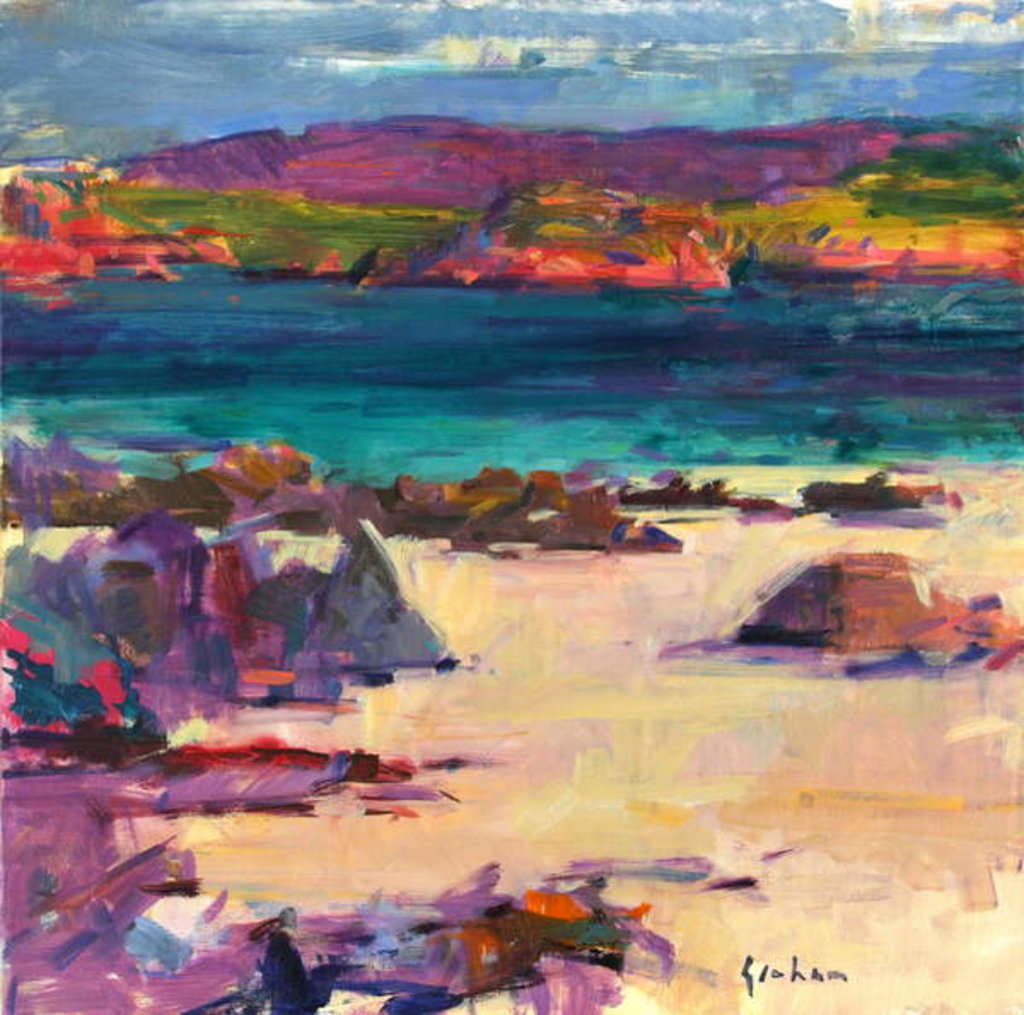 Detail of White Sands, Iona, 2011 by Peter Graham