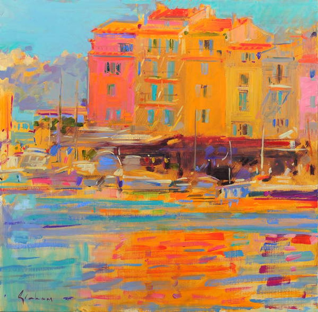 Detail of Saint-Tropez Reflections by Peter Graham
