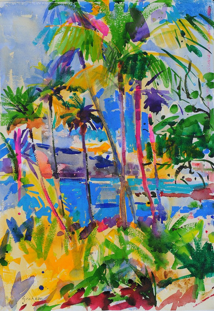 Detail of Maui Aloha, 2023 by Peter Graham