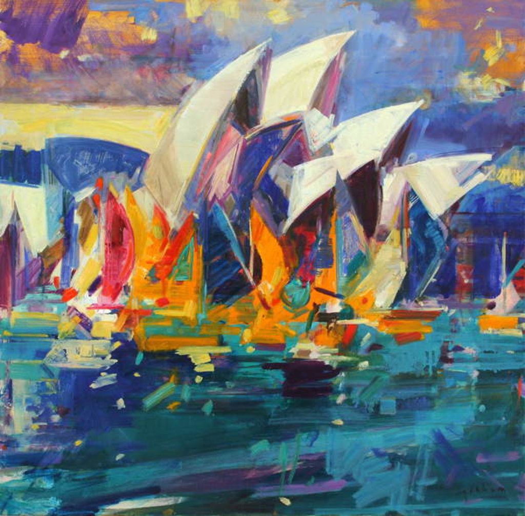 Detail of Sydney Flying Colours, 2012 by Peter Graham