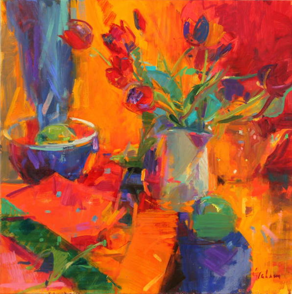 Detail of Tulips, 2012 by Peter Graham