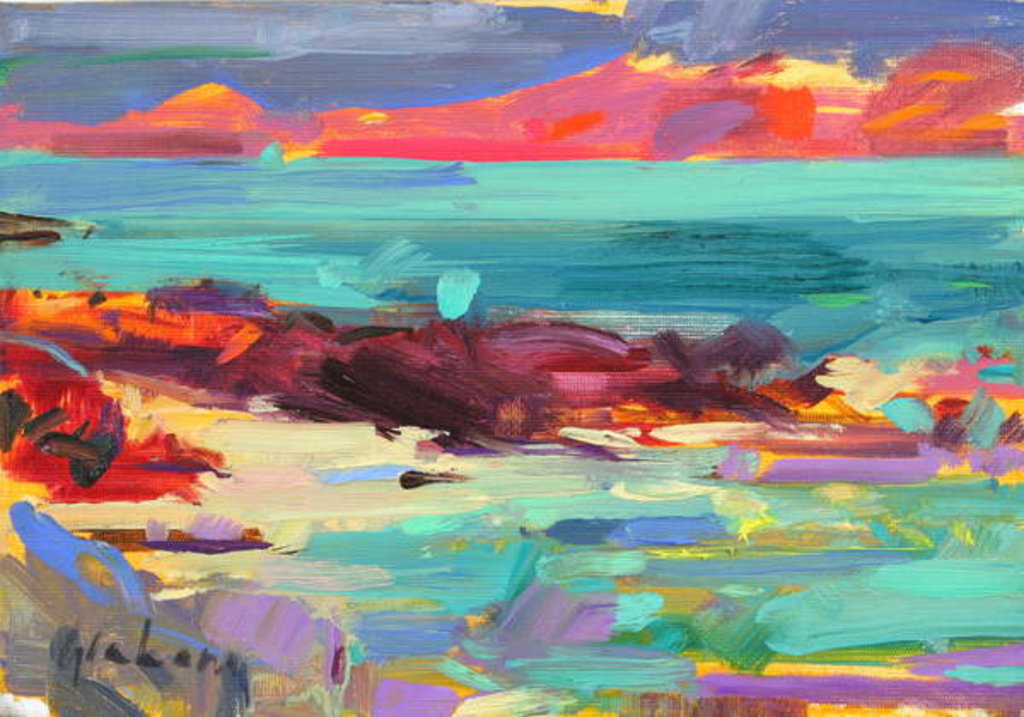 Detail of On the Shore, Iona, 2012 by Peter Graham