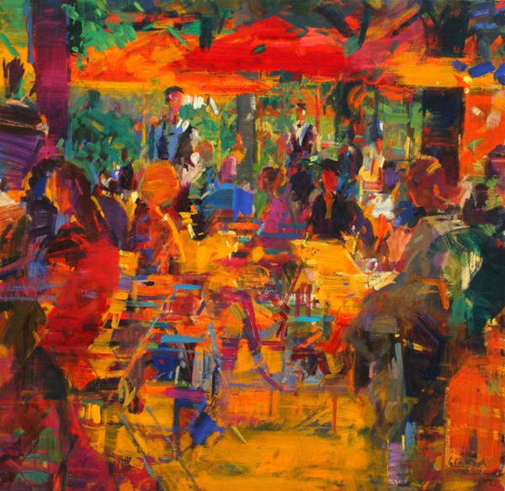 Detail of Cafe de Paris by Peter Graham