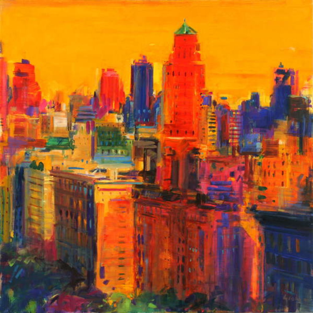 Detail of Fifth and Madison Avenue, NY by Peter Graham