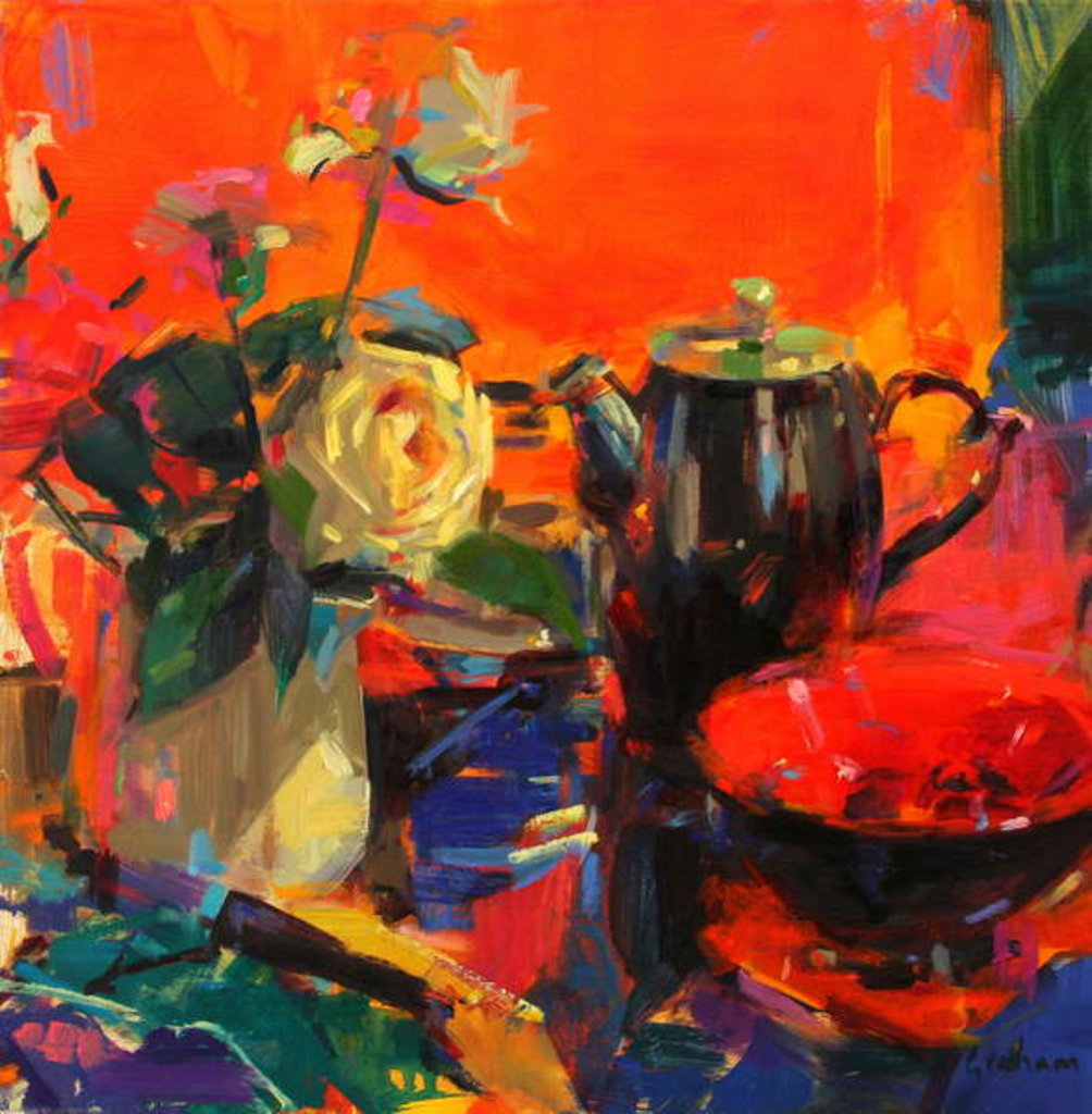 Detail of Le Cafe by Peter Graham