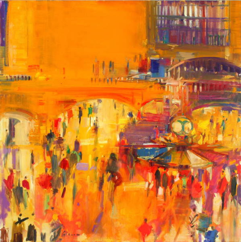 Detail of New York, Grand Central by Peter Graham