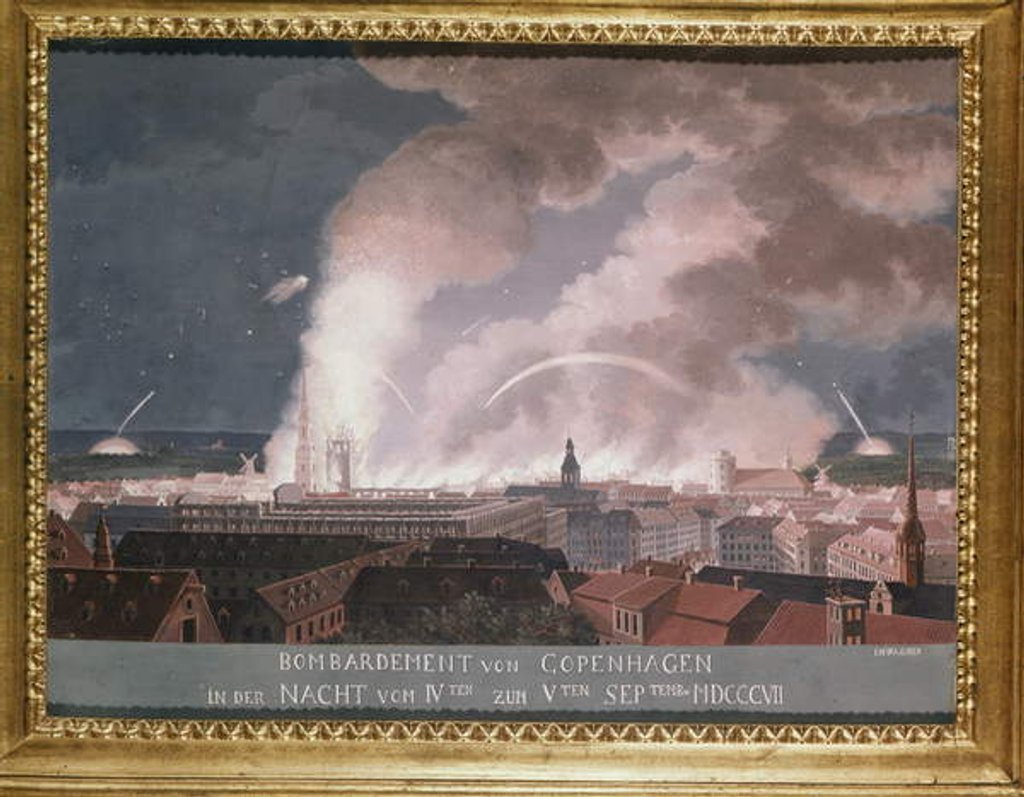 Detail of The Second Battle of Copenhagen 1807 by Danish School