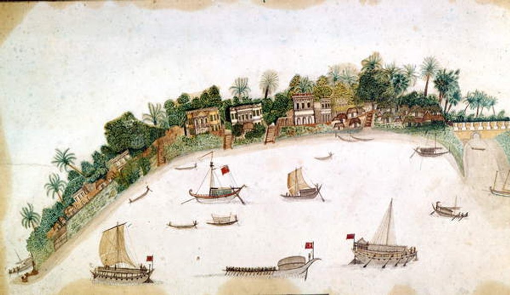 Detail of The River Hooghly, Calcutta by Anonymous