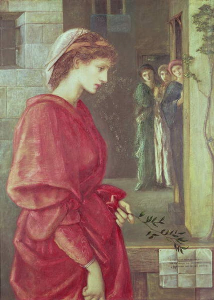 Detail of Beatrice, 1870 by Edward Coley Burne-Jones